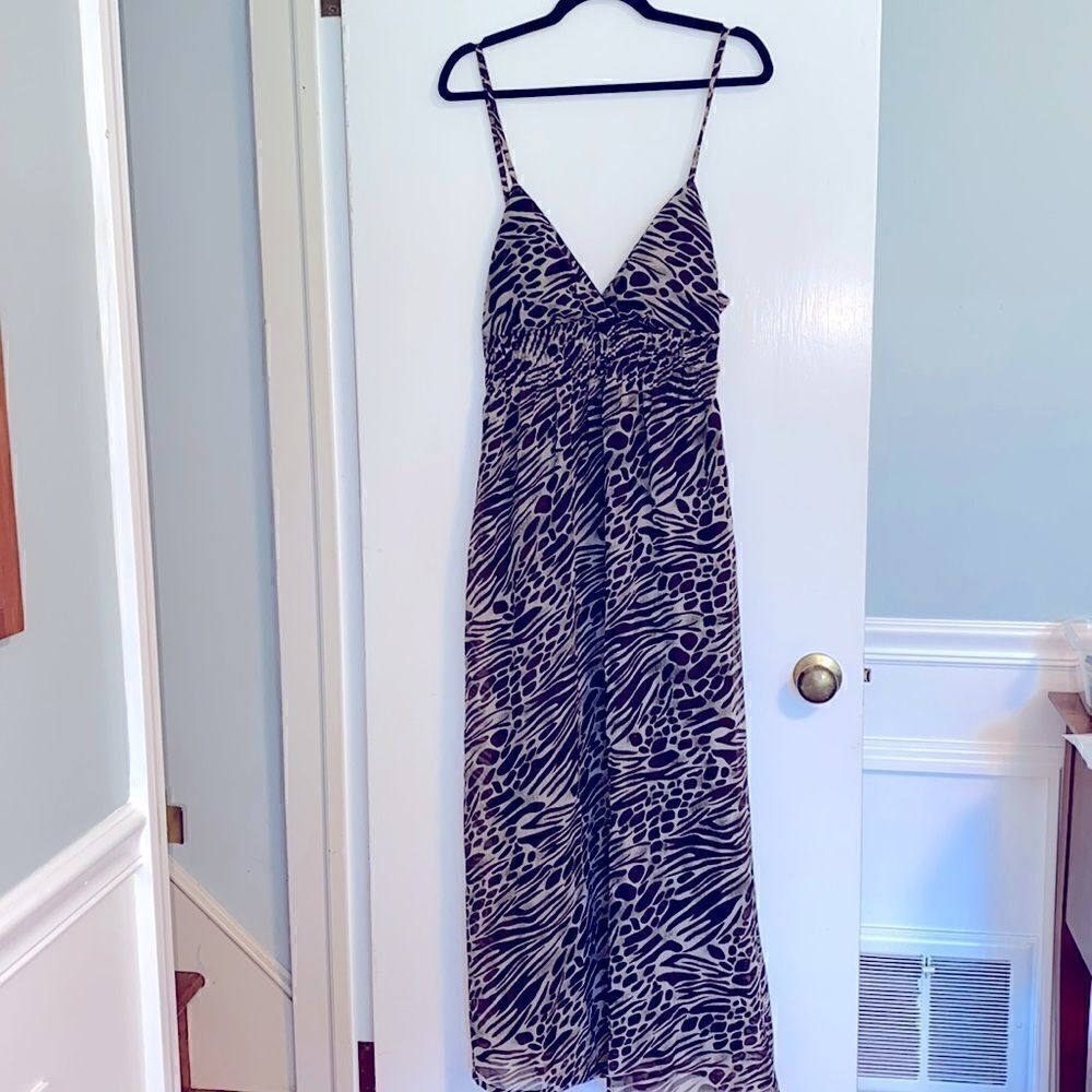 She’s Cool maxi dress animal print sun dress L